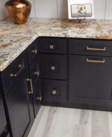 Midnight Black Shaker Nuvelle Cabinets